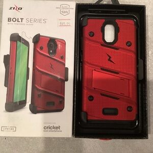 Bolt Series Red Case for Cricket Icon Smartphone